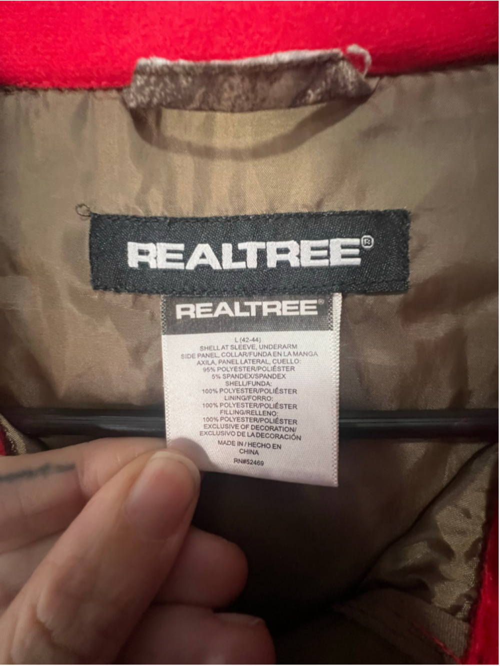 Realtree Camo Softshell Front Zip Long Sleeve Hunting Jacket Jacket - Picture 4 of 5
